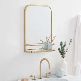 Seamless wall shelf mirror by westelm